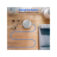 Produktbild för Medion MD18035 E35 SW (vit/grå, robotdammsugare med mopppfun...