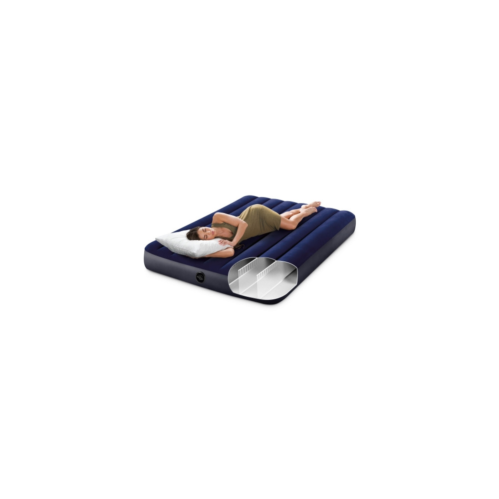 Produktbild för INTEX Full Dura-Beam Series Classic Downy Airbed 135 x 190 x