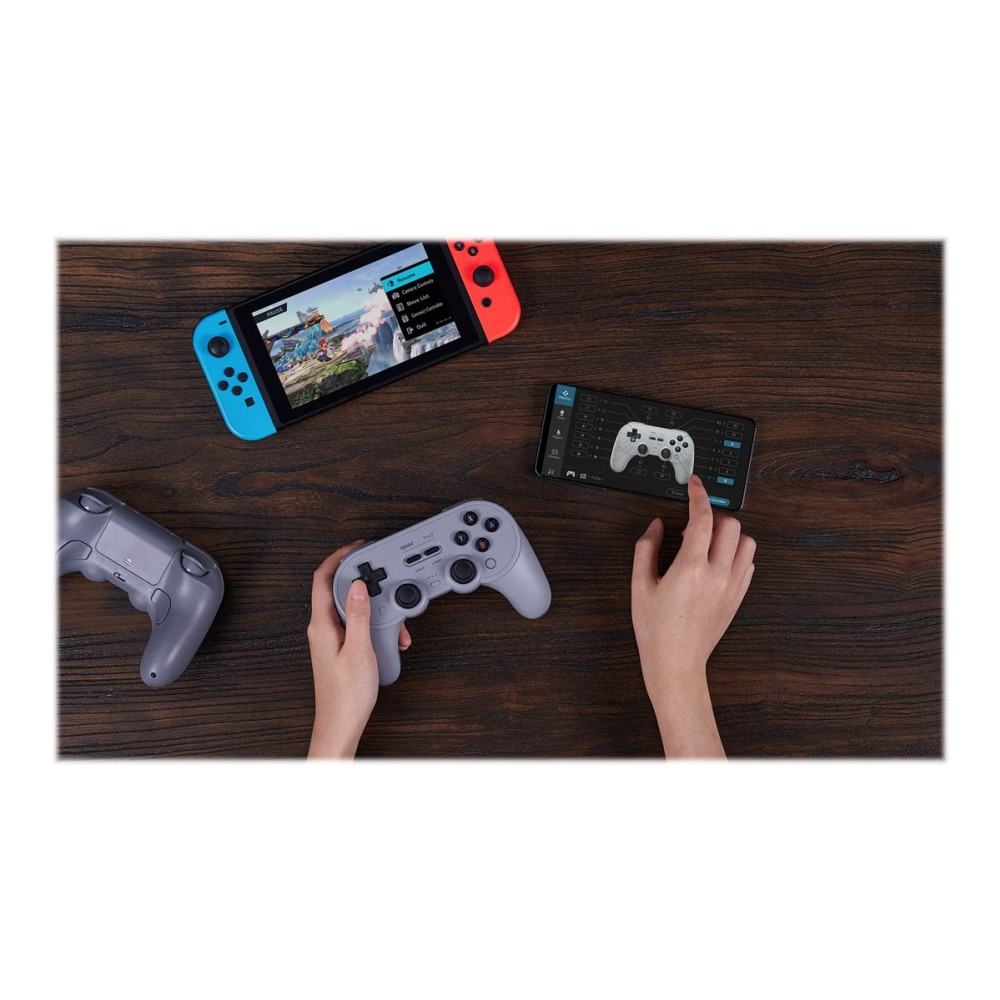 Produktbild för 8Bitdo Pro 2 - Hall Effect Joystick - spelkontroll - trådlös - Bluetooth