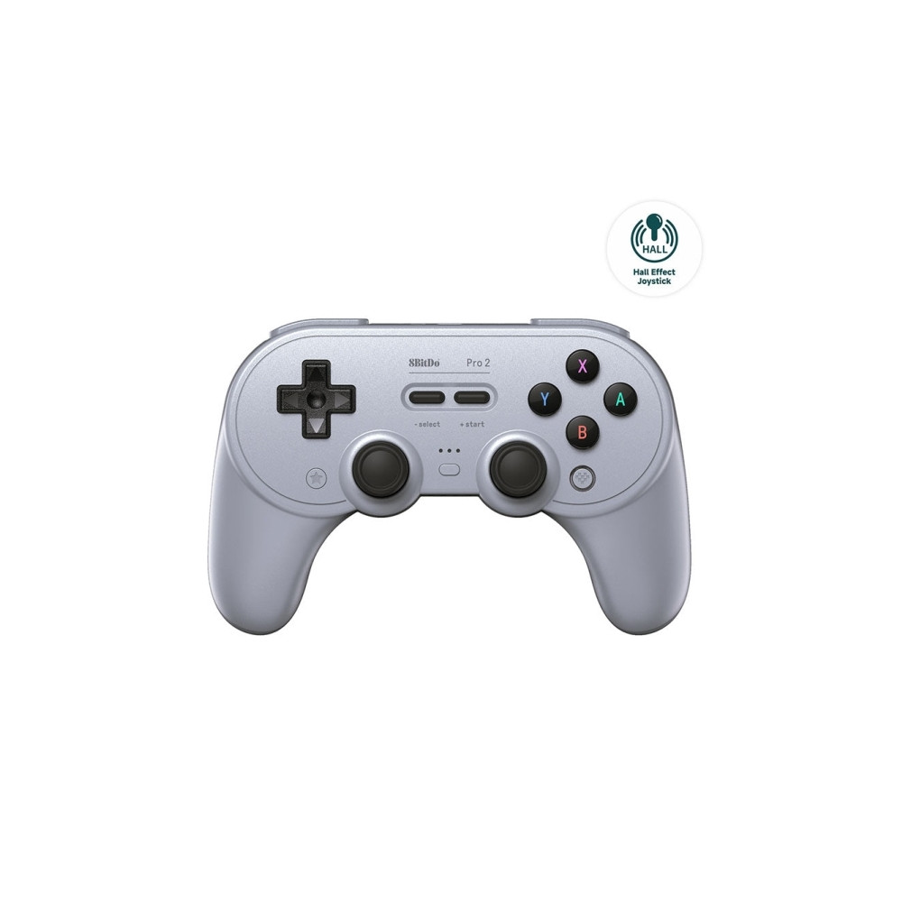 Produktbild för 8Bitdo Pro 2 - Hall Effect Joystick - spelkontroll - trådlös - Bluetooth
