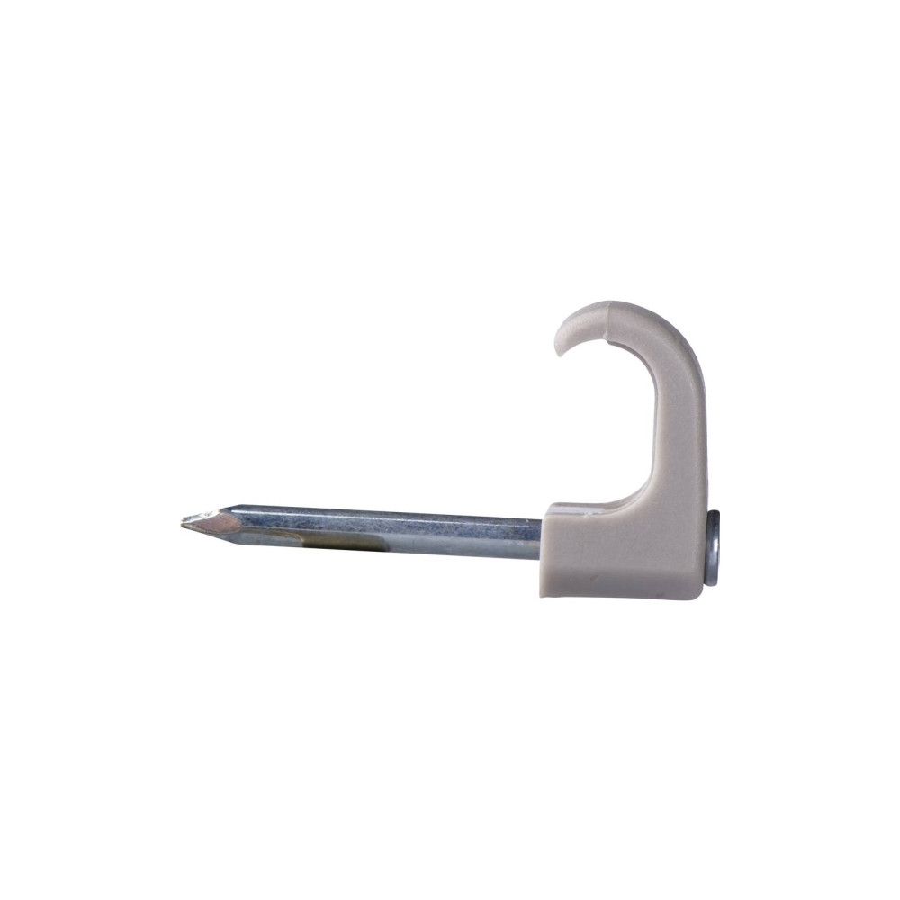 Produktbild för Platta clips TC 5x8/25 mm vit