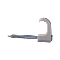Produktbild för Platta clips TC 5x8/25 mm vit