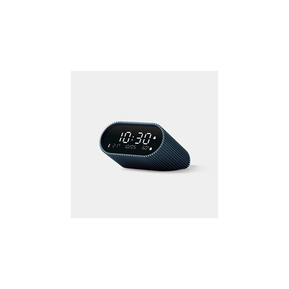 Produktbild för LEXON Ray Clock, Digital väckarklocka, Oval, Blå, Akrylnitri...