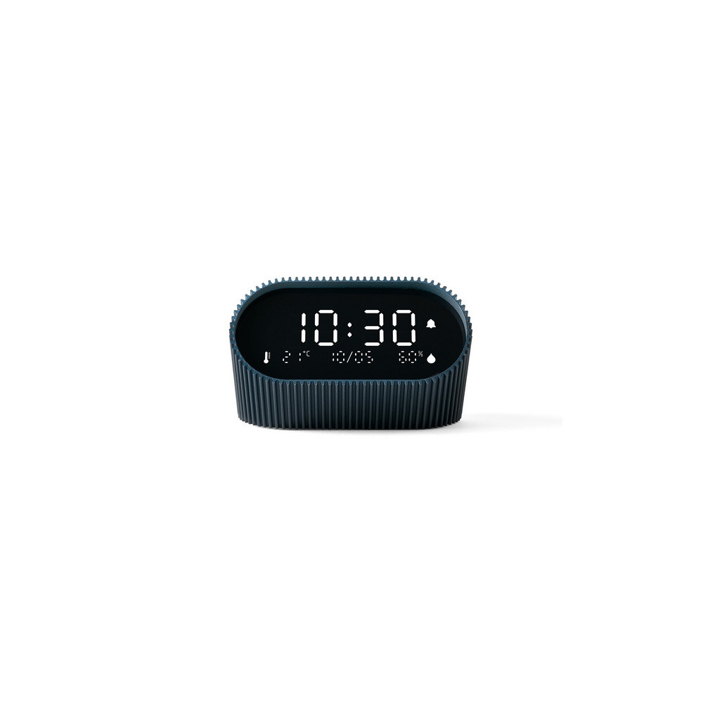 Produktbild för LEXON Ray Clock, Digital väckarklocka, Oval, Blå, Akrylnitri...