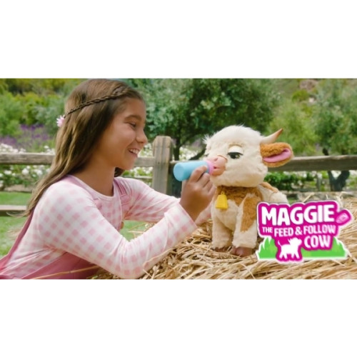 Just Play Furreal interaktiv leksak Maggie the Feed and Follow Cow 281...