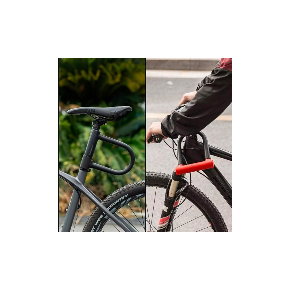 Produktbild för RockBros U-Lock förstärkt cykellås