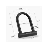 Produktbild för RockBros U-Lock förstärkt cykellås