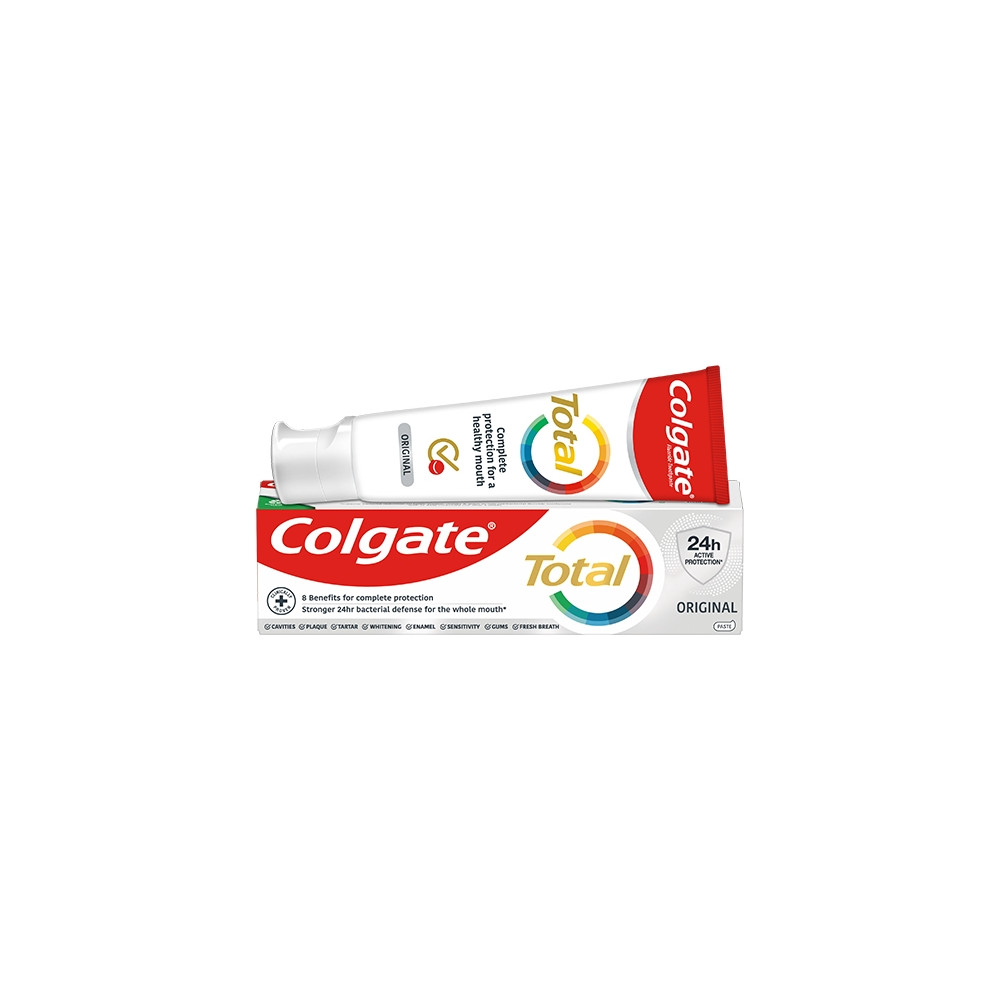 Produktbild för Colgate Total Original, 75 ml, Vuxna/Barn, Sodium Fluoride G...