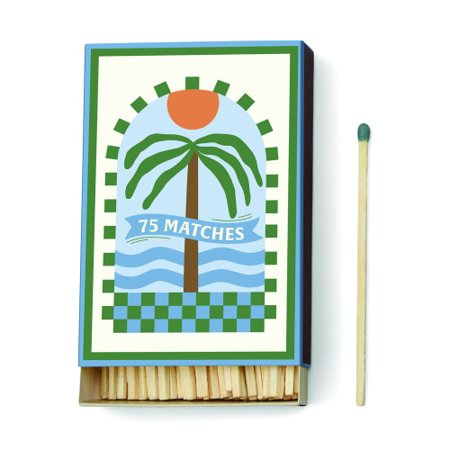 Designworks Collective Tändstickor Adopo Palm Tree, Mörkgrön