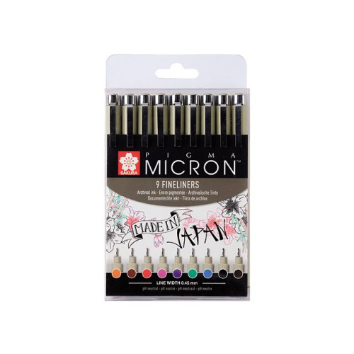 Sakura Sakura Pigma Micron 05 finelinerset 9-pack/ Pigma Micron 05 Wallet 9 /