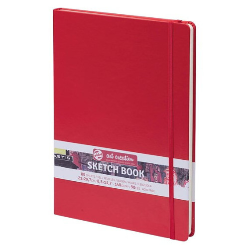 Art Creation SketchBook Red 21 x 30 cm / Skissblock röd 21 x 30 cm