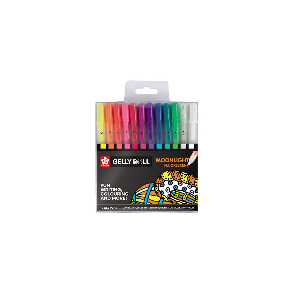 Produktbild för Sakura Gelly Roll Moonlight pennset 12-pack / Gelly Roll Moonlight Set 12
