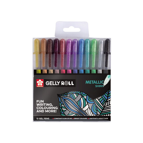 Sakura Sakura Metallic gelpennor 12-pack / Metallic Set 12 Gel Pens