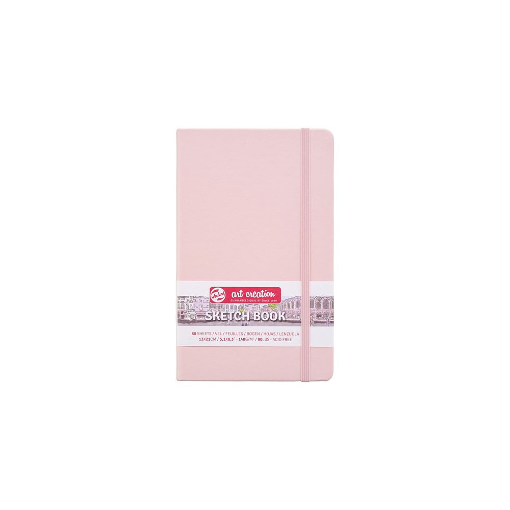 Produktbild för SketchBook Pastel Pink 13 x 21 cm / Skissblock pastellrosa 13 x 21 cm