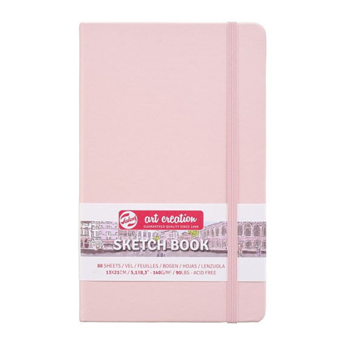 Art Creation SketchBook Pastel Pink 13 x 21 cm / Skissblock pastellrosa 13 x 21 cm