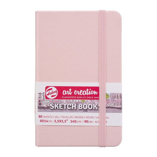 Art Creation SketchBook Pastel Pink 9 x 14 cm / Skissblock pastellrosa 9 x 14 cm