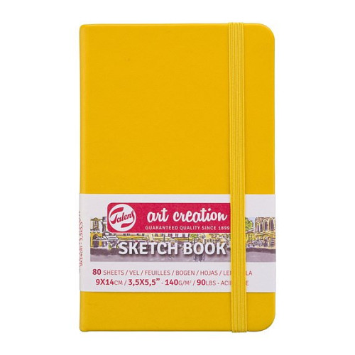 Art Creation SketchBook Golden Yellow 9 x 14 cm / Skissblock guldgul 9 x 14 cm