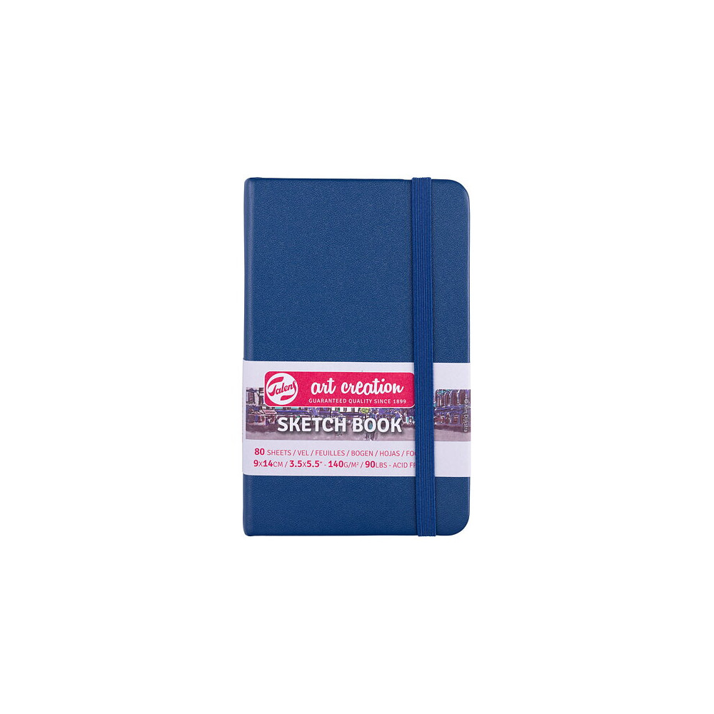 Produktbild för Sketchbook Navy Blue 9 x 14 cm / Skissblock marinblå 9 x 14 cm