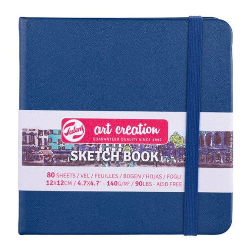 Art Creation Sketchbook Navy Blue 12 x 12 cm / Skissblock marinblå 12 x 12 cm