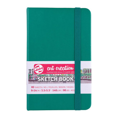 Art Creation Sketchbook Forest Green 9 x 14 cm / Skissblock skoggrön 9 x 14 cm