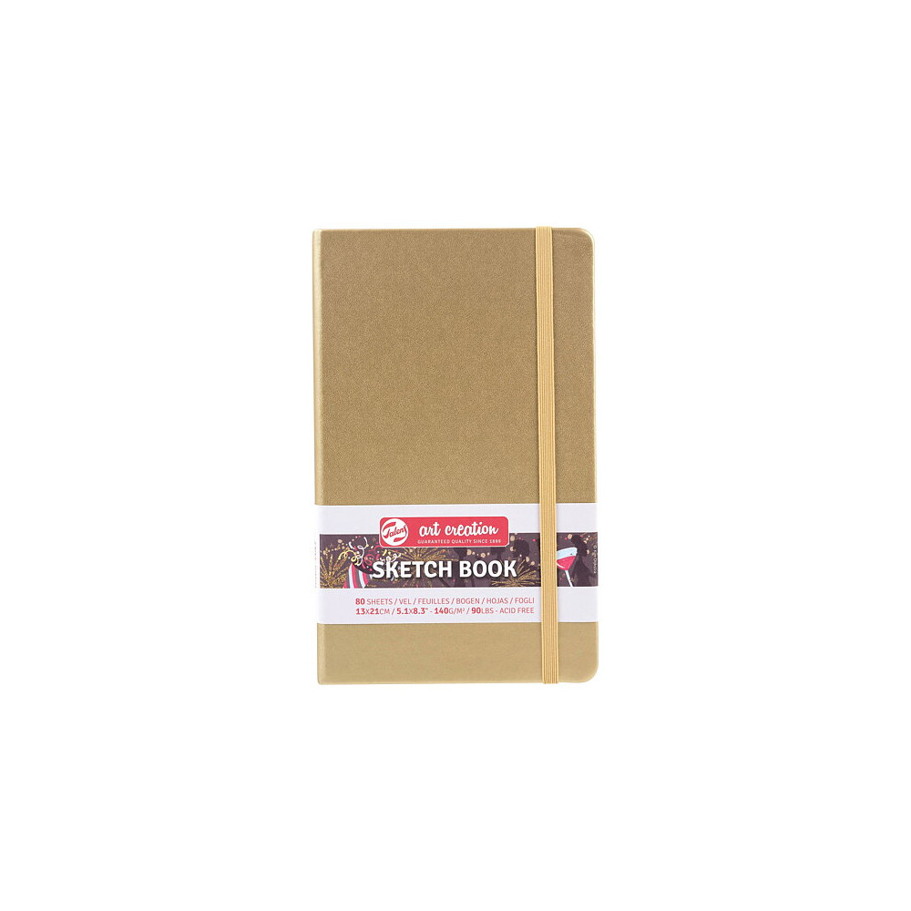 Produktbild för Sketchbook White Gold 13 x 21 cm / Skissblock vitguld 13 x 21 cm