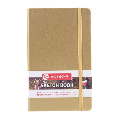 Art Creation Sketchbook White Gold 13 x 21 cm / Skissblock vitguld 13 x 21 cm