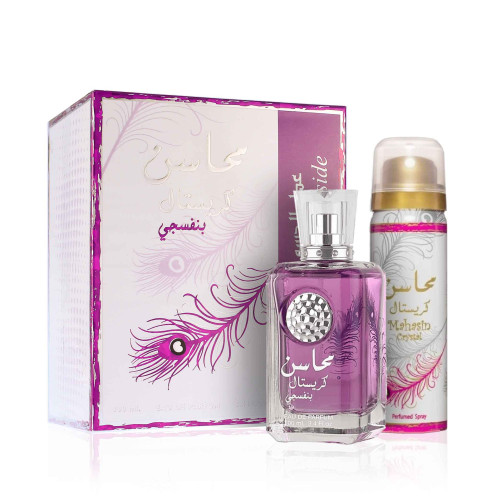 Lattafa Lattafa Mahasin Crystal Violet SET W (EDP 100ml + DEO 50ml)