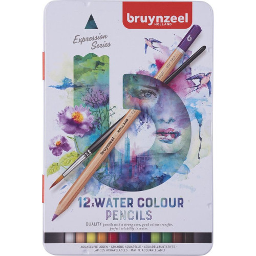 Bruynzeel Bruynzeel Expression Aquarel 12 / Bruynzeel Expression akvarellpennor 12-pack