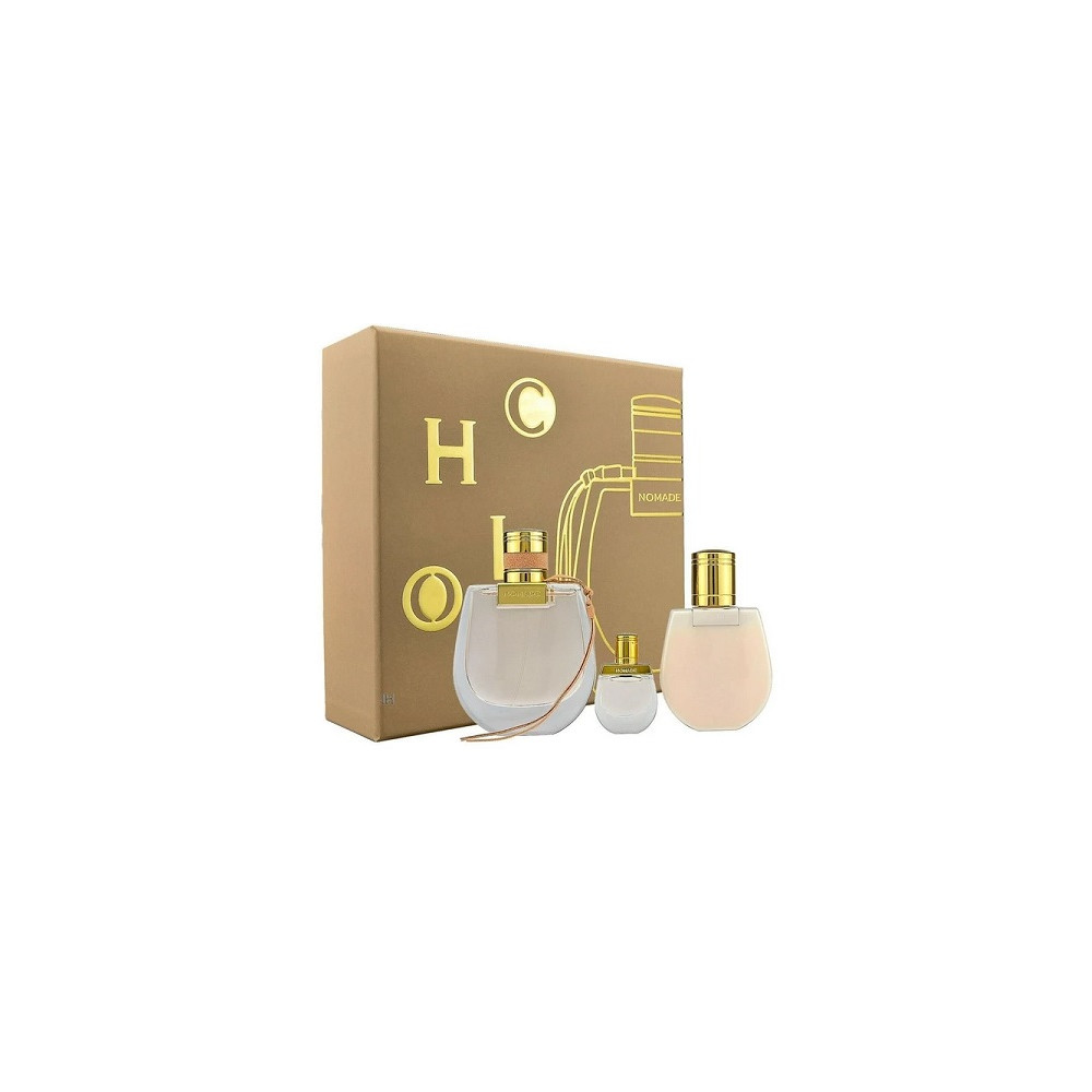 Produktbild för Chloé Nomade eau de parfum for women 75 ml + tělové mléko 100 ml + parfémovaná voda 5 ml gift set