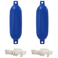 Produktbild för Båt fendrar 2 st Ø 11 x 40 cm Blå PVC