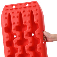 Produktbild för Traktionsplatta 2 pcs Röd 106 x 30,5 x 7 cm Förstärkt nylon