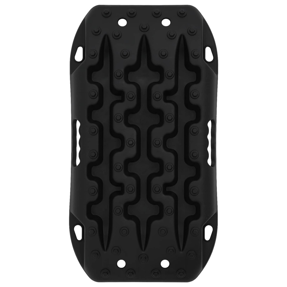 Produktbild för Traktionsplatta 2 pcs Svart 57,5x30,5x5,5 cm Förstärkt nylon