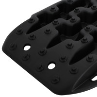 Produktbild för Traktionsplatta 2 pcs Svart 57,5x30,5x5,5 cm Förstärkt nylon