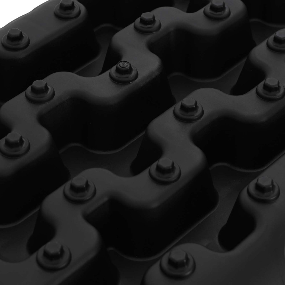 Produktbild för Traktionsplatta 2 pcs Svart 57,5x30,5x5,5 cm Förstärkt nylon