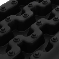 Produktbild för Traktionsplatta 2 pcs Svart 57,5x30,5x5,5 cm Förstärkt nylon