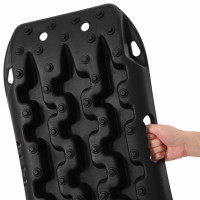 Produktbild för Traktionsplatta 2 pcs Svart 57,5x30,5x5,5 cm Förstärkt nylon
