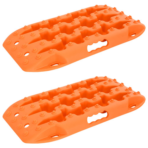 vidaXL Traktionsplatta 2 pcs Orange 57,5x30,5x5,5 cm Förstärkt nylon