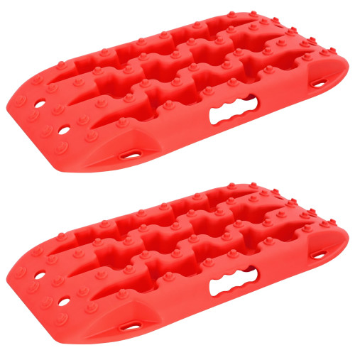 vidaXL Traktionsplatta 2 pcs Röd 57,5 x 30,5 x 5,5 cm Förstärkt nylon