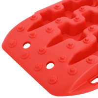 Produktbild för Traktionsplatta 2 pcs Röd 57,5 x 30,5 x 5,5 cm Förstärkt nylon