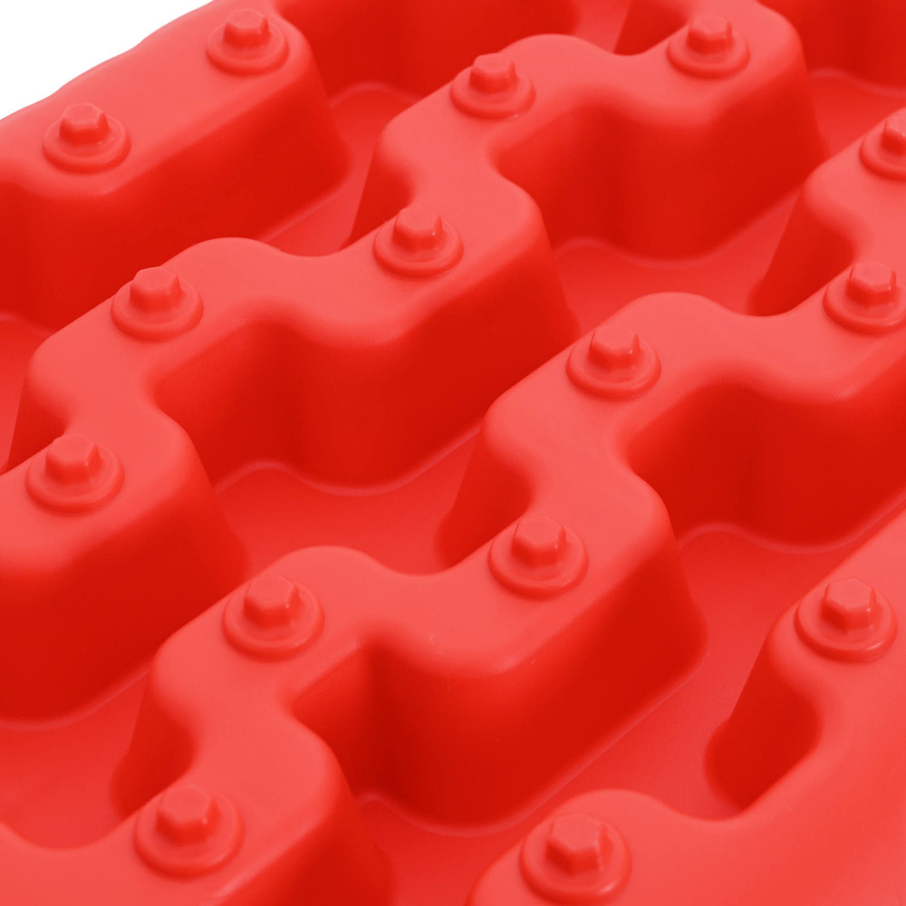 Produktbild för Traktionsplatta 2 pcs Röd 57,5 x 30,5 x 5,5 cm Förstärkt nylon