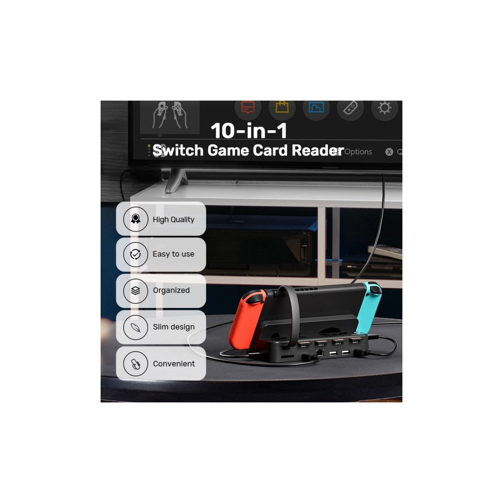 Produktbild för Unitek - dockningsstation - USB / USB-C - HDMI - 1GbE