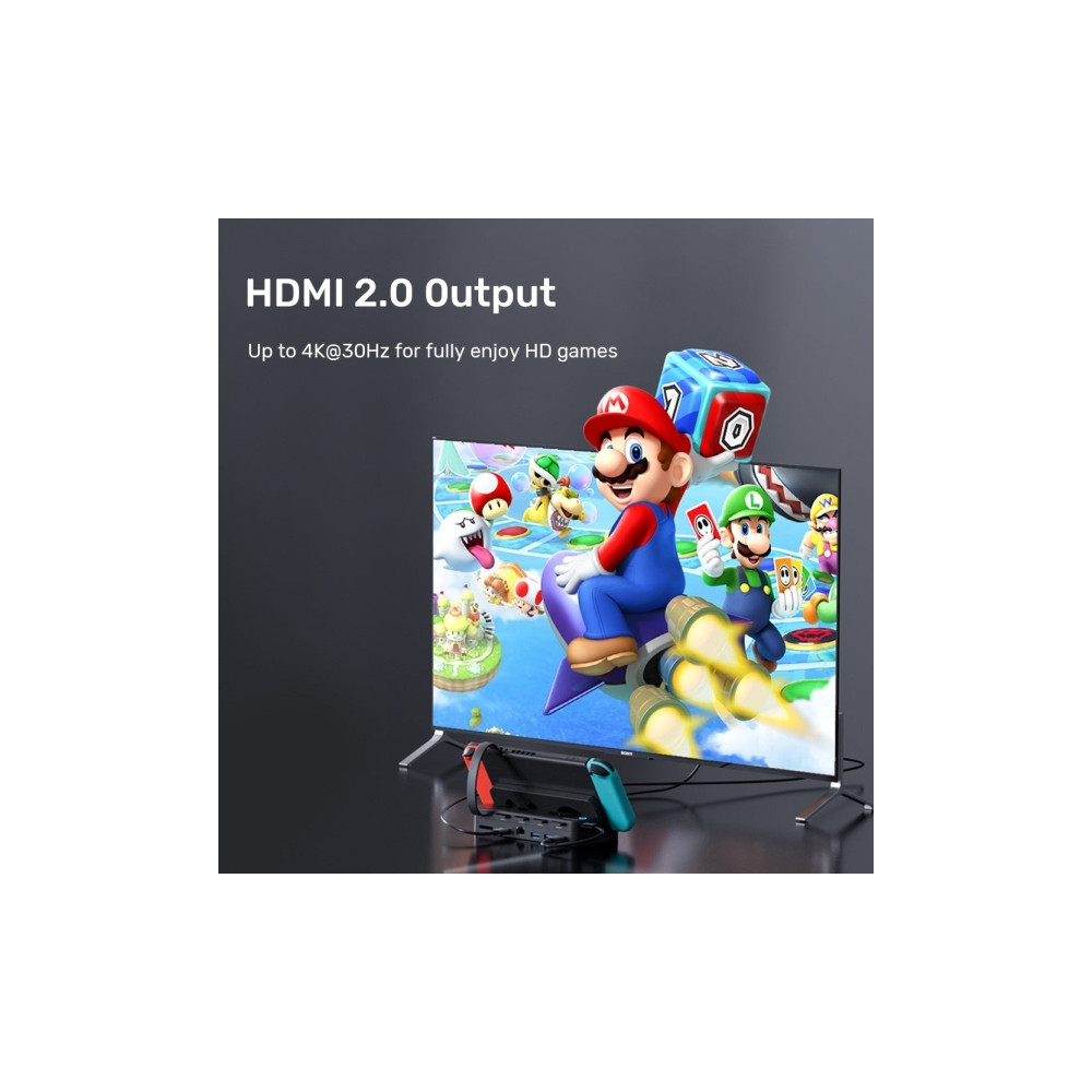 Produktbild för Unitek - dockningsstation - USB / USB-C - HDMI - 1GbE
