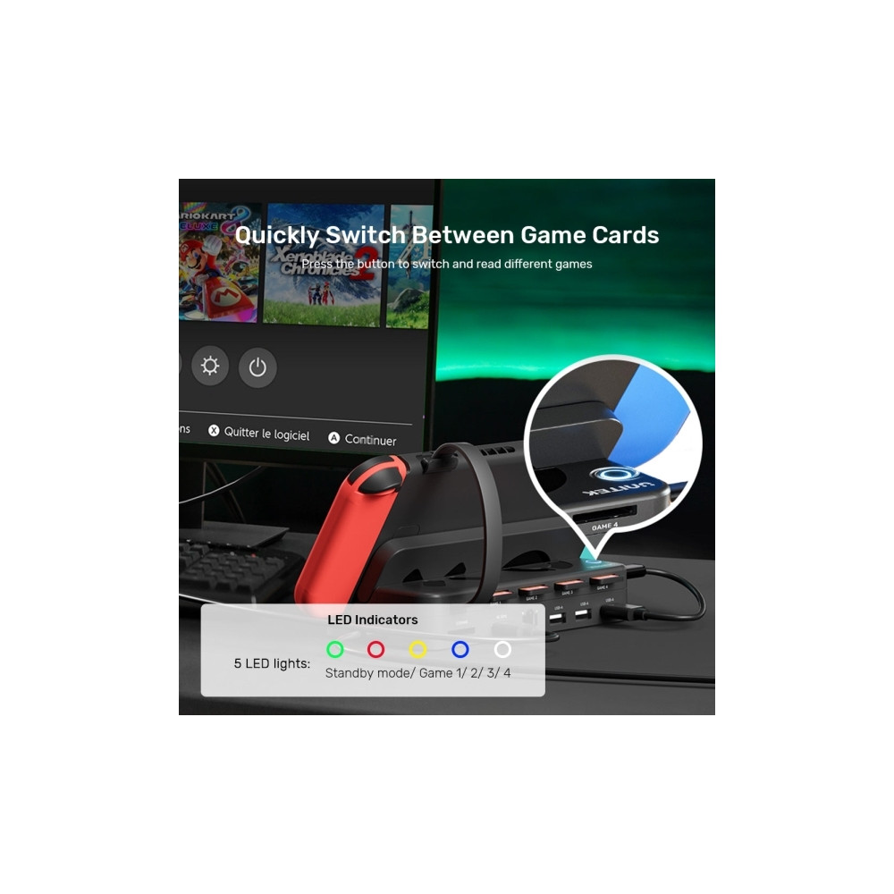 Produktbild för Unitek - dockningsstation - USB / USB-C - HDMI - 1GbE