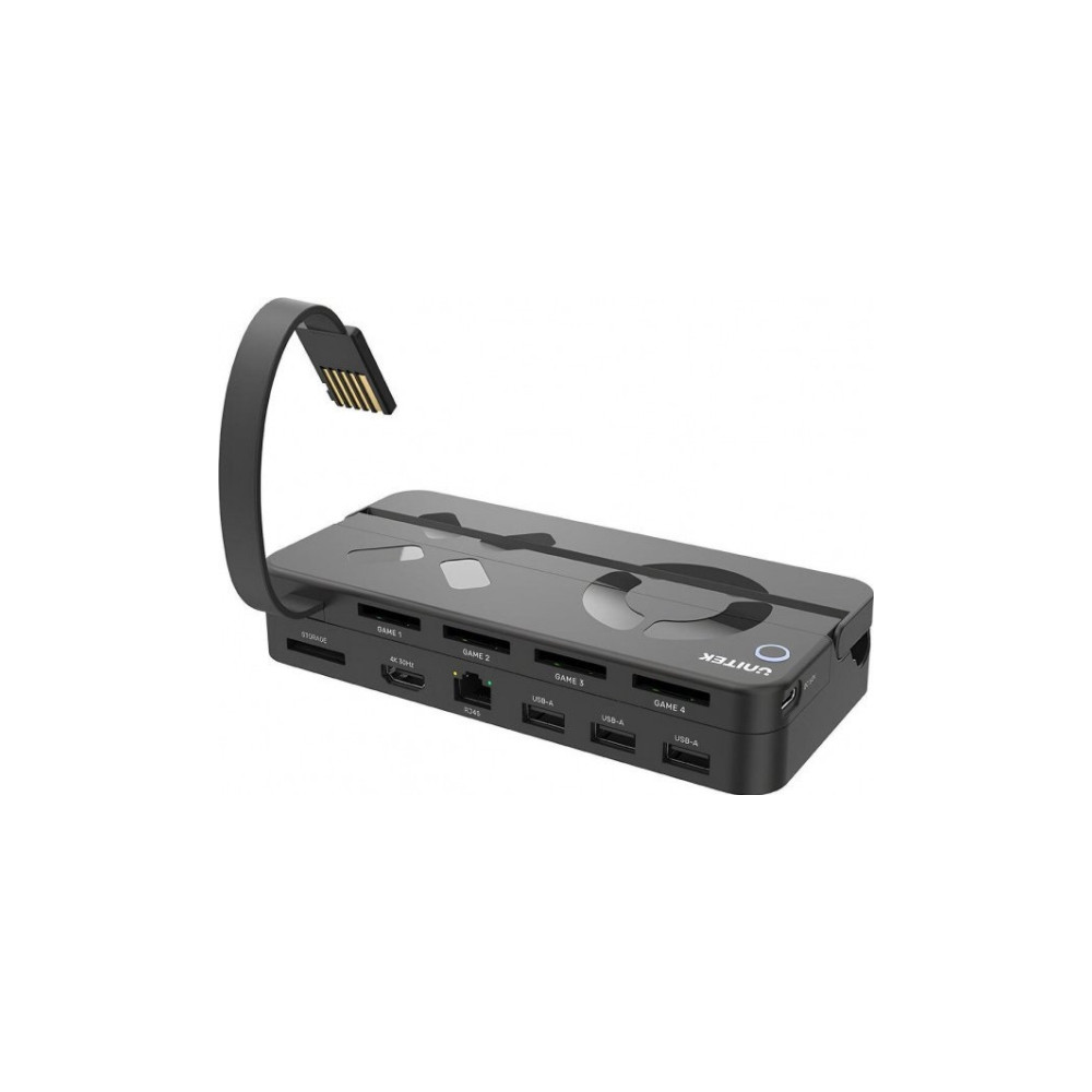 Produktbild för Unitek - dockningsstation - USB / USB-C - HDMI - 1GbE