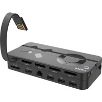 Produktbild för Unitek - dockningsstation - USB / USB-C - HDMI - 1GbE