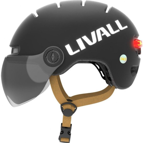 Livall Livall stads-/cykelhjälm Livall L23 med skärm, fallsensor, S...