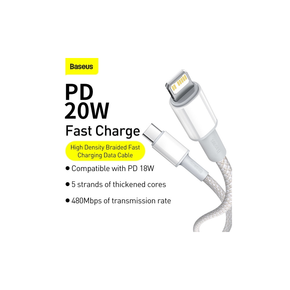 Produktbild för Baseus CATLGD-02, 1 m, Lightning, USB C, Hanstik, Hanstik, H...