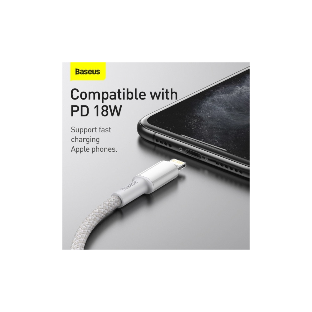 Produktbild för Baseus CATLGD-02, 1 m, Lightning, USB C, Hanstik, Hanstik, H...