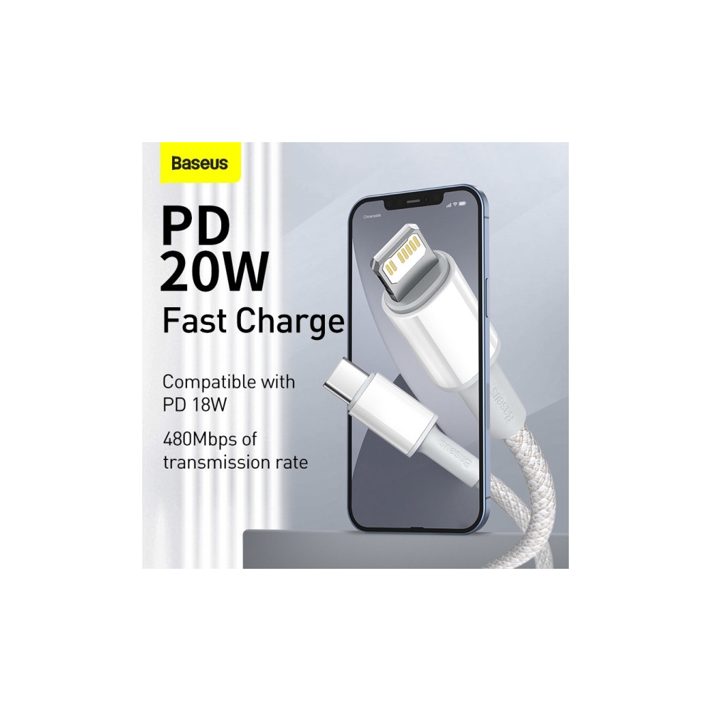 Produktbild för Baseus CATLGD-02, 1 m, Lightning, USB C, Hanstik, Hanstik, H...