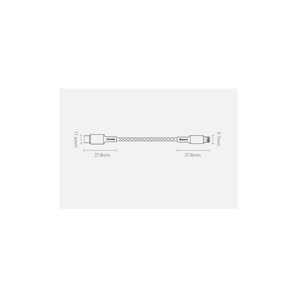 Produktbild för Baseus CATLGD-02, 1 m, Lightning, USB C, Hanstik, Hanstik, H...